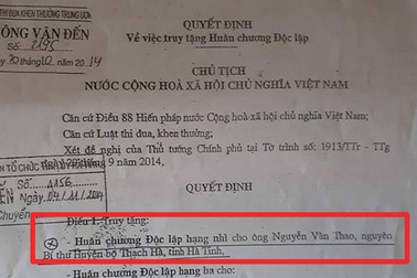 Truy phong nhầm một Bí thư huyện bộ?