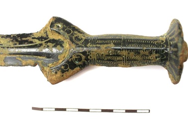 Bất ngờ tìm thấy kiếm cổ nghìn năm tuổi khi đi hái nấm