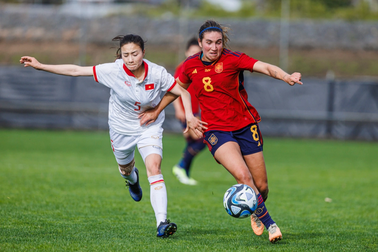 Đội tuyển nữ Việt Nam thua 0-9 trước Tây Ban Nha