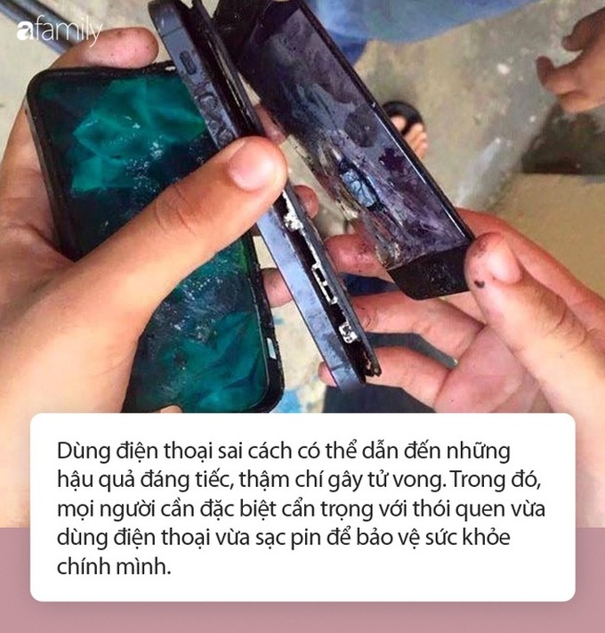 Thương tâm nhiều vụ tai nạn khi vừa dùng điện thoại vừa sạc: Vô số người vẫn chủ quan! - Ảnh 3. Thương tâm nhiều vụ tai nạn khi vừa dùng điện thoại vừa sạc: Vô số người vẫn chủ quan! - Ảnh 3.