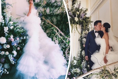 Hôn lễ xa hoa của blogger thời trang Hồng Kông gây choáng ngợp