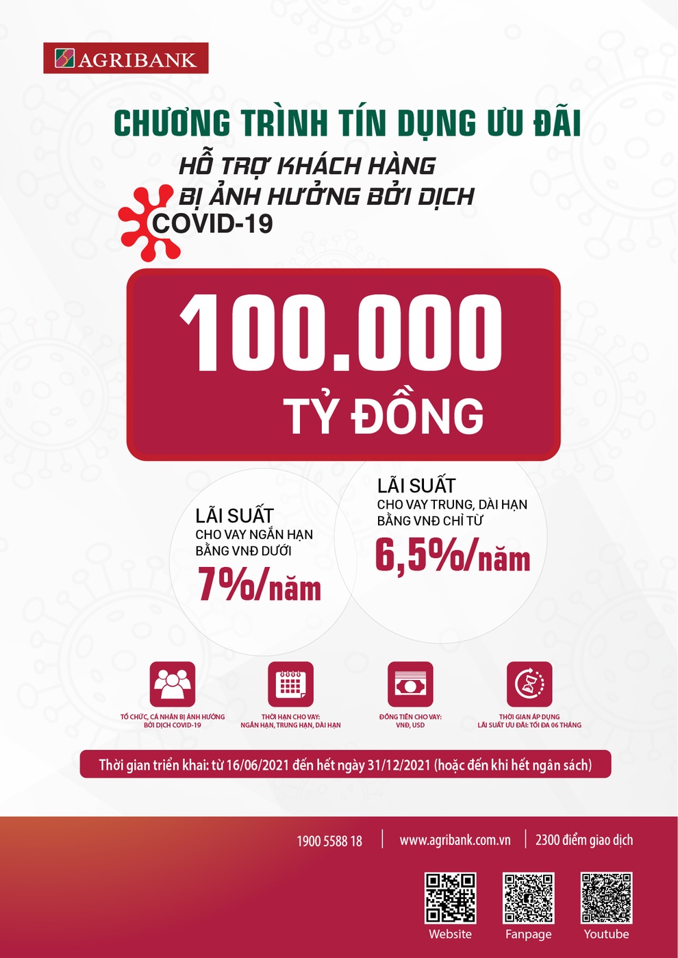 Agribank tăng gấp đôi quy mô gói tín dụng ưu đãi khách hàng bị ảnh hưởng bởi Covid-19 - 1 Agribank tăng gấp đôi quy mô gói tín dụng ưu đãi khách hàng bị ảnh hưởng bởi Covid-19 - 1