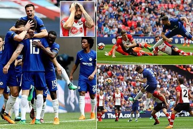 Giroud, Morata đưa Chelsea vào chung kết FA Cup