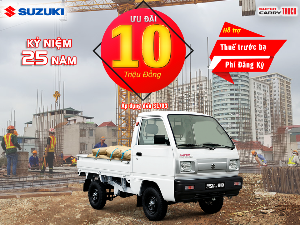 Kỷ niệm 25 năm thành lập, Suzuki ưu đãi lớn cho khách mua ô tô trong tháng 3 - 4 Kỷ niệm 25 năm thành lập, Suzuki ưu đãi lớn cho khách mua ô tô trong tháng 3 - 4