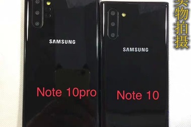 Ảnh thực tế bộ đôi Galaxy Note10 lộ diện, hé lộ thiết kế mới