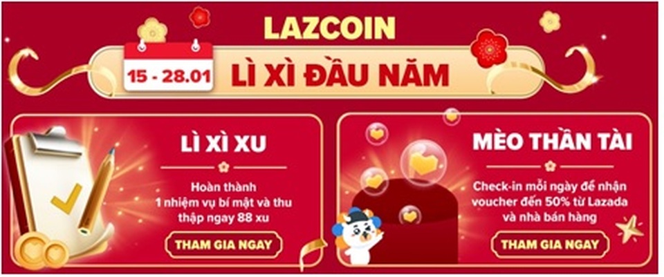 An tâm sắm Tết với hàng triệu ưu đãi từ Lazada - 4 An tâm sắm Tết với hàng triệu ưu đãi từ Lazada - 4