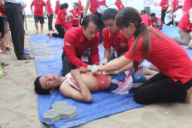 Diễn tập ứng phó thảm họa trước mùa mưa bão