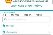 Thông tin mới về ứng dụng Chọn nghề - Chọn trường của Bộ LĐ-TB&XH