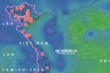 Xuất hiện vùng áp thấp trên Biển Đông, đề phòng thời tiết nguy hiểm