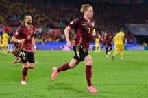 De Bruyne ghi bàn, đội tuyển Bỉ đánh bại Romania