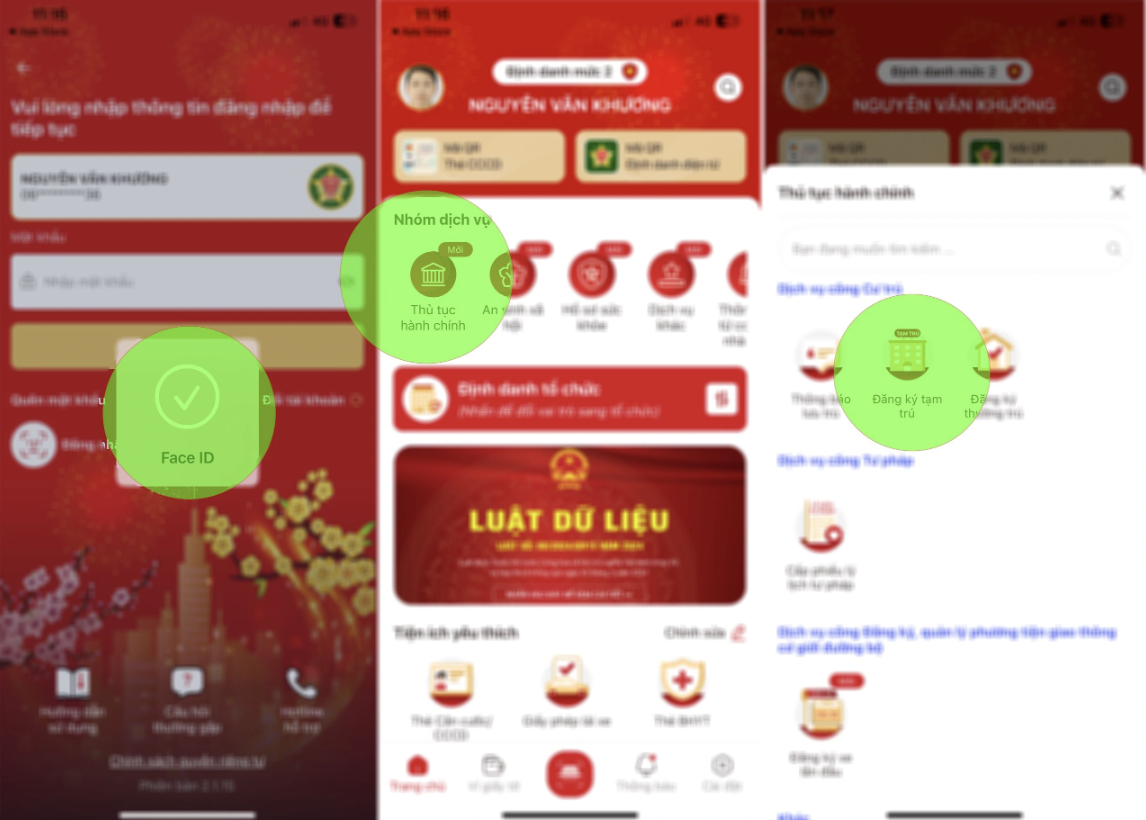 Az emberek ideiglenes és állandó tartózkodási engedélyt kaphatnak a VNeID-1-en. Người dân có thể đăng ký tạm trú, thường trú trên VNeID - 1