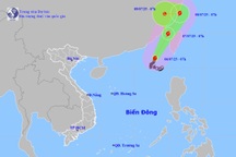 Bão số 2 mạnh lên cấp 11, giật cấp 13