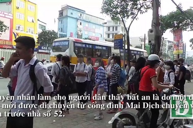 Người dân "kêu trời" vì điểm xe bus biến thành bến cóc, xe dù