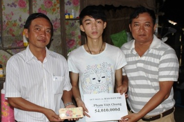 Hơn 54 triệu đồng đến với gia đình cháu Phạm Việt Chung