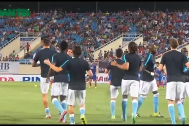 Xem sao Man City khởi động trước trận đấu