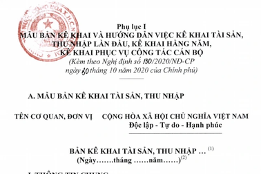 Xác minh tài sản 10.662 cán bộ, có 2 người bị kỷ luật do "không trung thực"