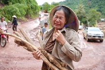Cảnh hoang tàn ở vùng rốn lũ Mỹ Lý nhìn từ trên cao