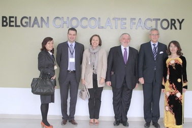 Phái đoàn quan chức Chính phủ Bỉ ghé thăm Belcholat chocolate  tại Việt Nam