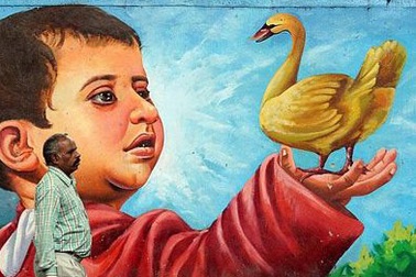 Kho bích hoạ sống động trên đường phố Bangalore