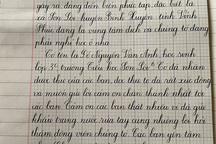 Xúc động những bức thư từ tâm dịch Sơn Lôi hồi âm học sinh Hà Nội