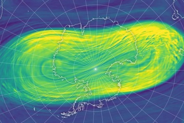 Xuất hiện xoáy cực bất thường ở Nam Cực