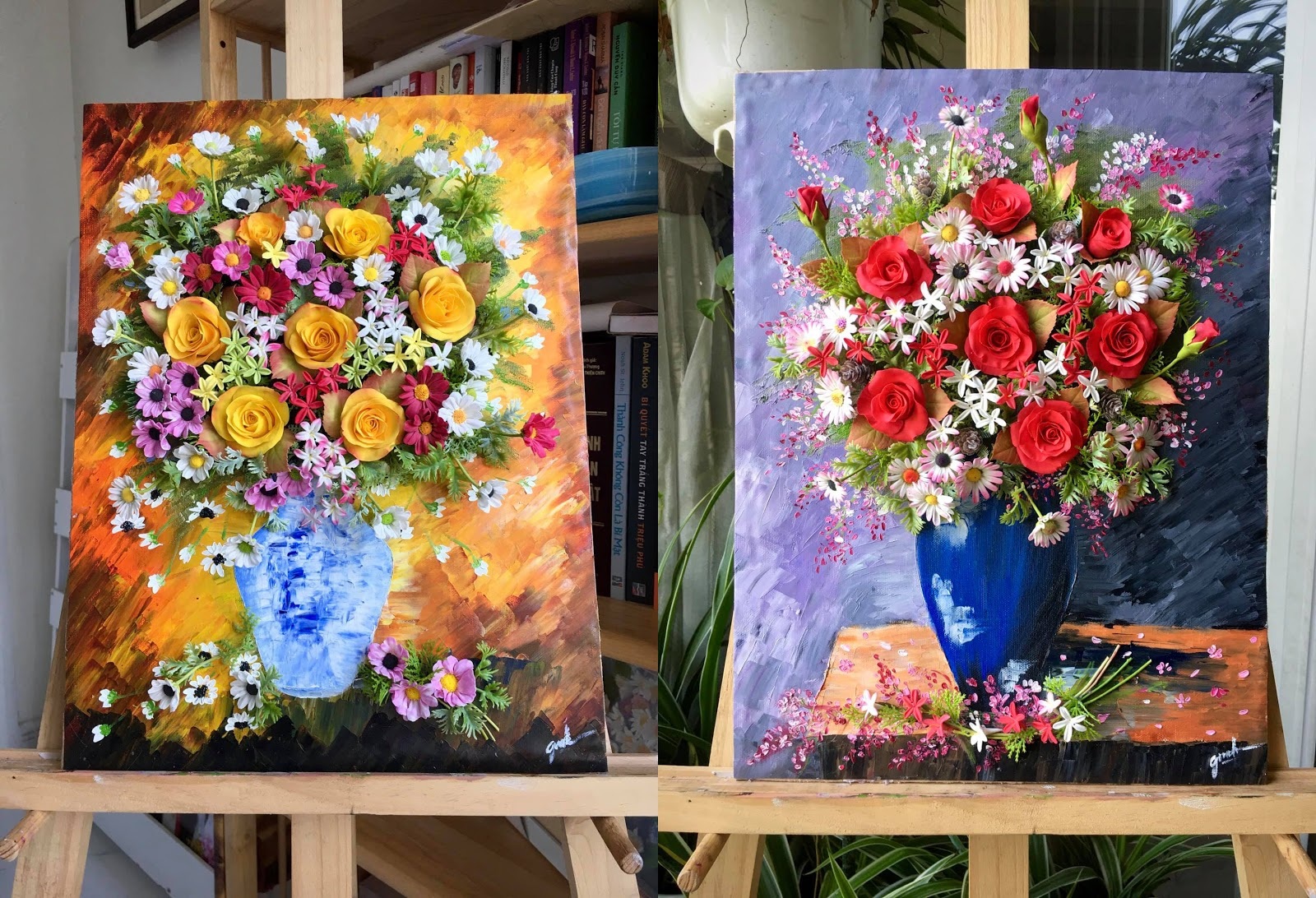 Người phụ nữ vẽ tranh bằng đất sét - 1