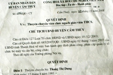 Khuất tất sau những bộ hồ sơ khống về chế độ giáo viên