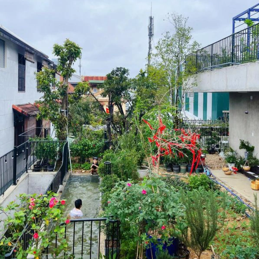 Ông bố khùng đưa bể bơi, vườn cây lên mái nhà 250m2 thay cho máy điều hòa - 7 Ông bố khùng đưa bể bơi, vườn cây lên mái nhà 250m2 thay cho máy điều hòa - 7