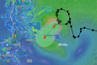 Áp thấp nhiệt đới hướng vào vùng biển Đắk Lắk - Khánh Hòa