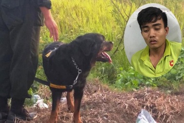 Cảnh sát huy động hàng chục chó nghiệp vụ truy bắt tên cướp xe ôm