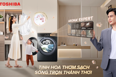 Công nghệ Aroma+ trên máy giặt Toshiba T25 nâng chuẩn thơm sạch cho quần áo