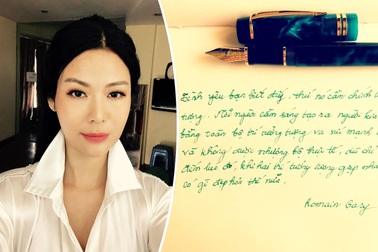 Hoa hậu Thu Thủy và sở thích viết tay trong những ngày tháng cuối cùng