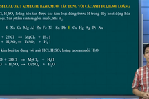 Ôn tập môn Hóa thi tốt nghiệp: Bài toán kim loại, bazơ, muối tác dụng với…