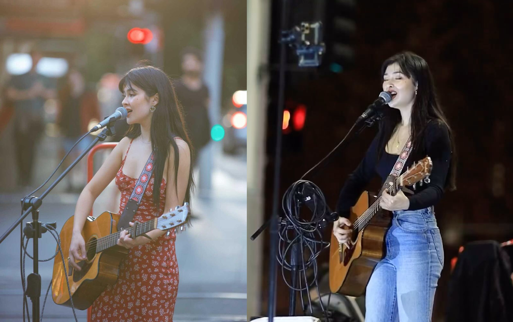 Vẻ nóng bỏng của cô gái Úc hát ở phố đi bộ Nguyễn Huệ - 6 Vẻ nóng bỏng của cô gái Úc hát ở phố đi bộ Nguyễn Huệ - 6