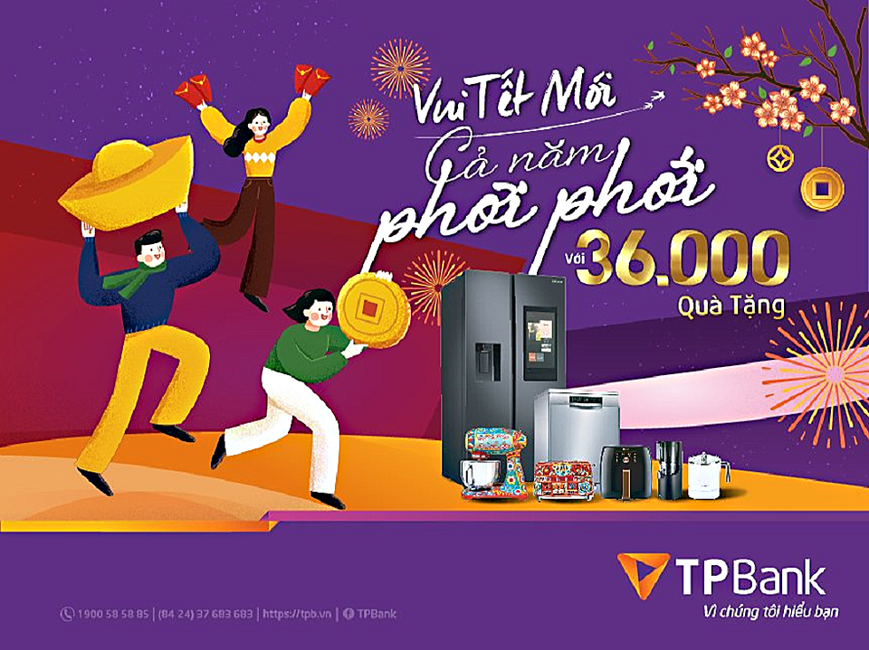 Trúng giải thưởng lên tới 3 tỷ đồng khi gửi tiết kiệm dịp tết tại TPBank - 1 Trúng giải thưởng lên tới 3 tỷ đồng khi gửi tiết kiệm dịp tết tại TPBank - 1