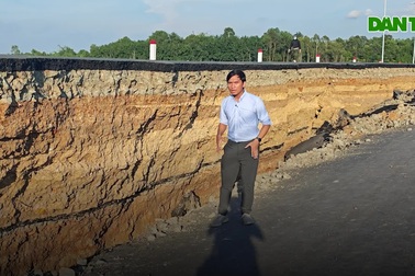 Điểm sụt "lút đầu người" tại công trình mới xây ở Tây Ninh