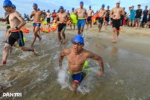 "Kình ngư không chân" trên đường bơi Aqua Warriors Quảng Trị 2025