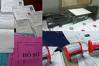 Triệt phá đường dây làm giả hồ sơ xin việc “núp bóng” tiệm chụp hình