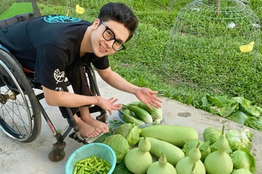 Vườn rau trái trĩu quả của chàng trai liệt hai chân ở miền Tây gây "sốt"