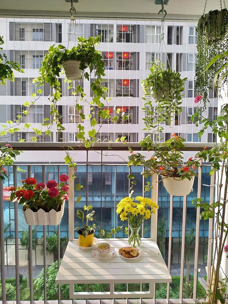 Sửng sốt những khu vườn ban công hoa trái trĩu trịt của mẹ Việt đảm đang - 6 Sửng sốt những khu vườn ban công hoa trái trĩu trịt của mẹ Việt đảm đang - 6