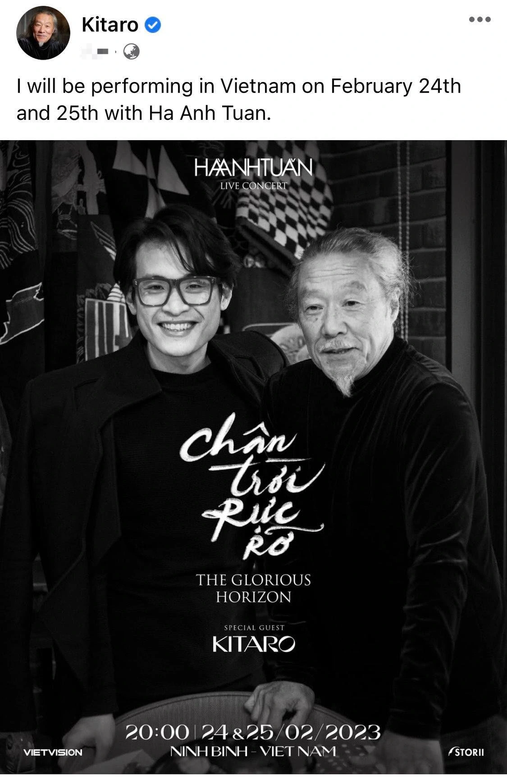 Huyền thoại âm nhạc Kitaro xác nhận biểu diễn trong concert Hà Anh Tuấn - 1 Huyền thoại âm nhạc Kitaro xác nhận biểu diễn trong concert Hà Anh Tuấn - 1