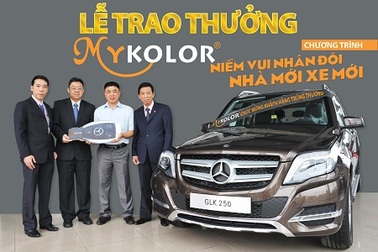 Mua sơn Mykolor, trúng xe Mercedes