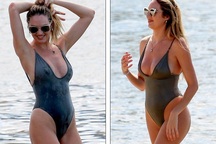 Candice Swanepoel tung tăng khoe dáng với áo tắm
