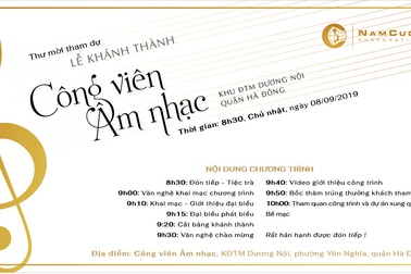 Tập đoàn Nam Cường tổ chức Lễ khánh thành Công viên Âm nhạc