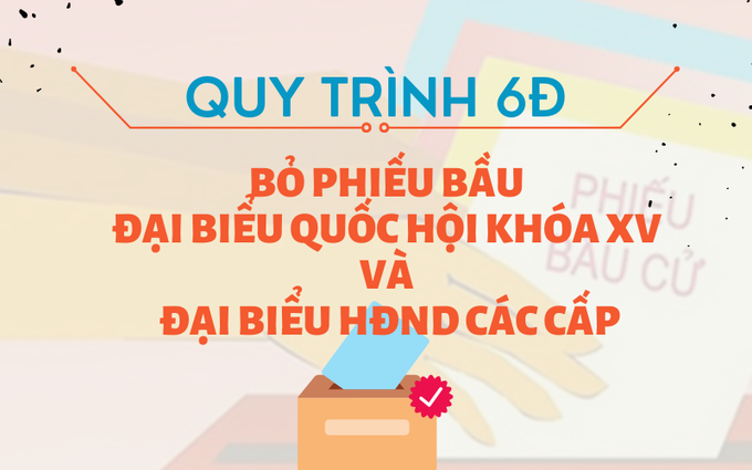 Quy trình 6 bước bầu cử đại biểu Quốc hội khóa XV và đại biểu Hội đồng nhân dân các cấp