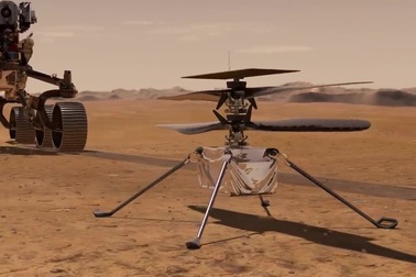 Mô phỏng quá trình cất cánh của máy bay không người lái Ingenuity trên sao