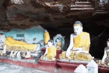 Bí ẩn hang động với cả "vạn tượng Phật" khắc trên đá ở Myanmar
