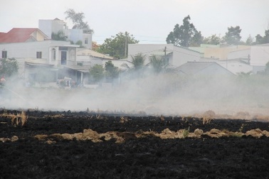 45.000 m2 ruộng bốc hỏa, cả khu dân cư hoảng loạn