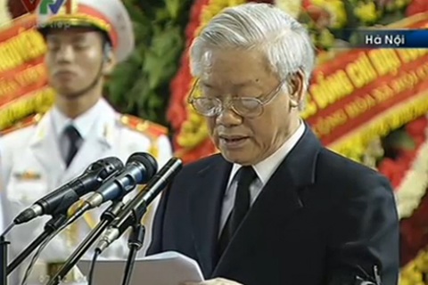 Điếu văn tiễn biệt Đại tướng của Tổng Bí thư Nguyễn Phú Trọng