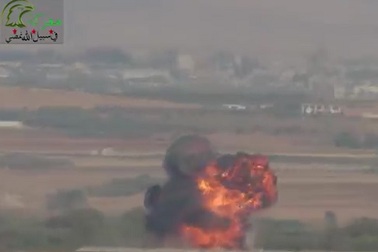 Phe nổi dậy Syria bắn rơi một trực thăng tại Hama